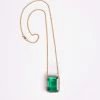 CYNTHIA ROWLEY Green Topaz And Pink Tourmaline Pendant