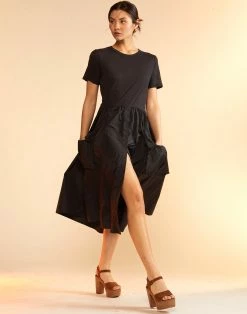 CYNTHIA ROWLEY Cargo Combo Tee Dress