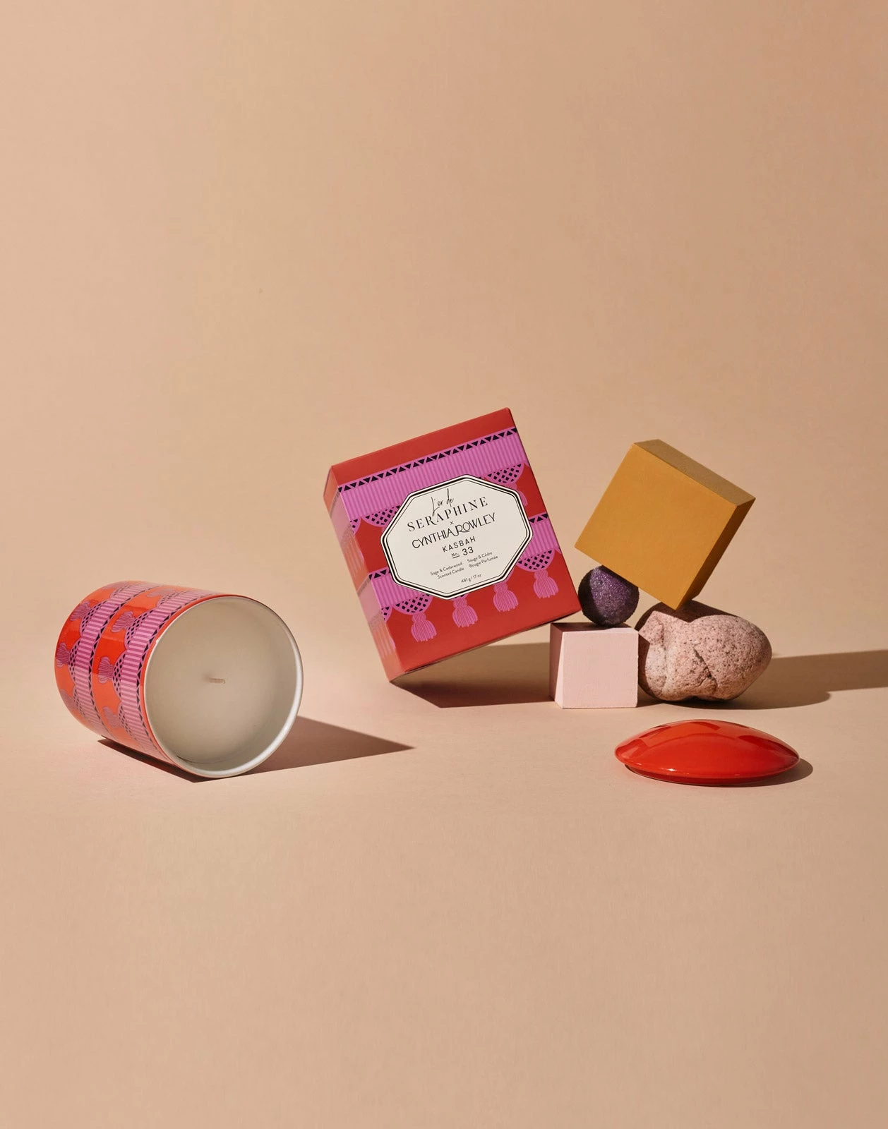 CYNTHIA ROWLEY Kasbah Ceramic Jar Candle - Image 3