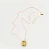 CYNTHIA ROWLEY Lemon Quartz With Amethyst Pendant