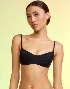 CYNTHIA ROWLEY Butterfly Wings Neoprene Bikini Top