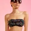 CYNTHIA ROWLEY Flirt Cotton Bikini Top