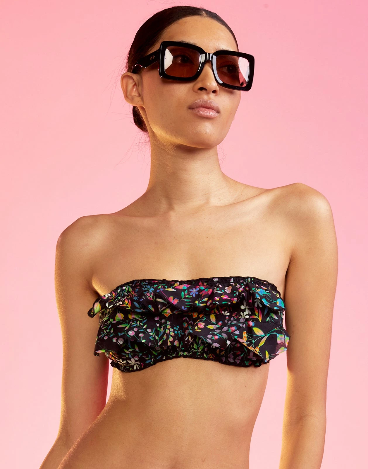 CYNTHIA ROWLEY Flirt Cotton Bikini Top