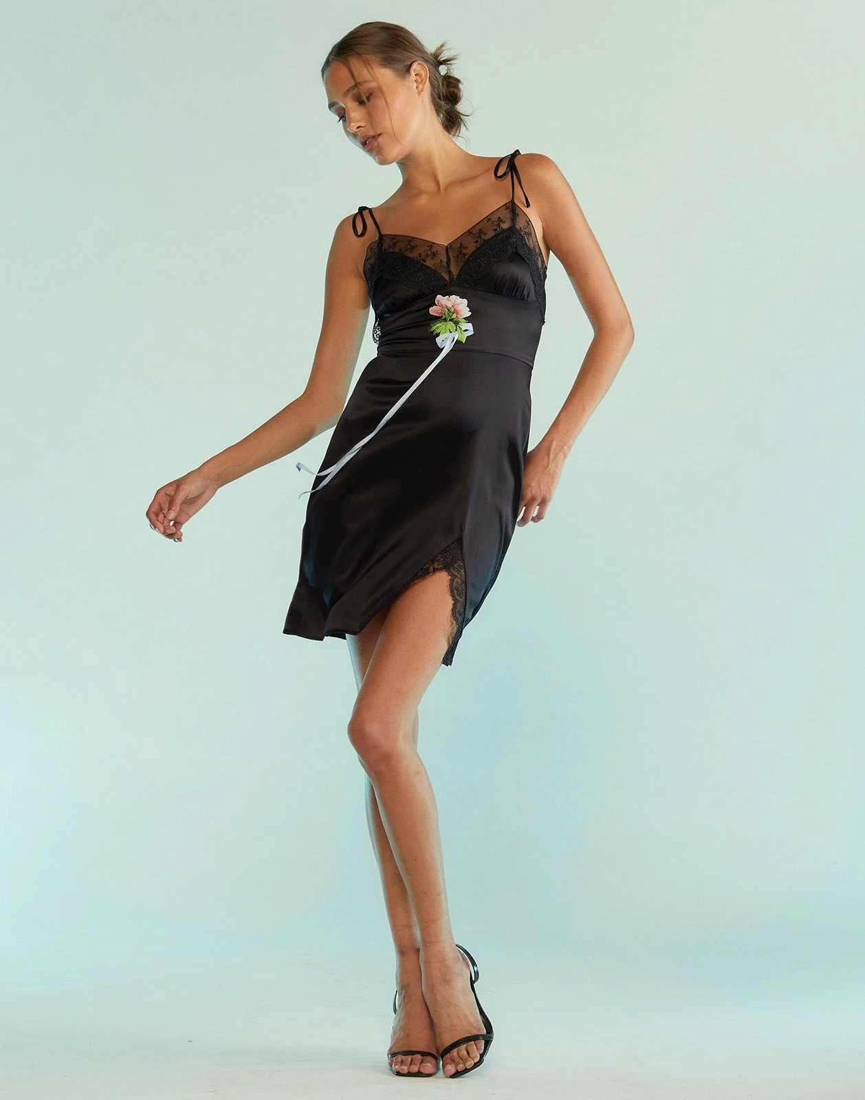 CYNTHIA ROWLEY Iris Mini Silk Dress - Image 2