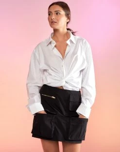 CYNTHIA ROWLEY Cargo Mini Skirt