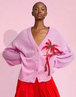 CYNTHIA ROWLEY Intarsia Cardigan