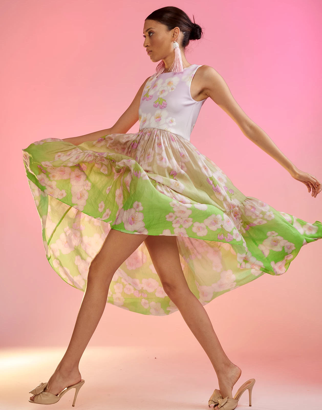 CYNTHIA ROWLEY Ramie Tier Dress - Image 7