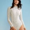 CYNTHIA ROWLEY Cable Knit Wetsuit