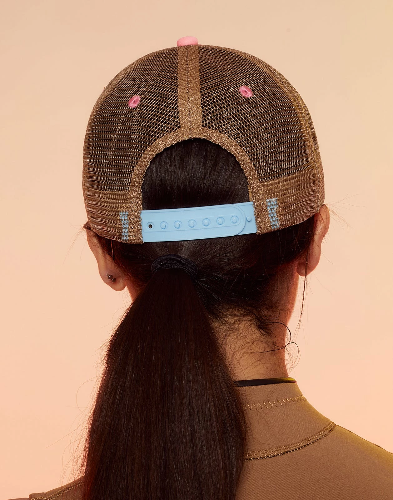 CYNTHIA ROWLEY Colorblock Trucker Hat - Image 4