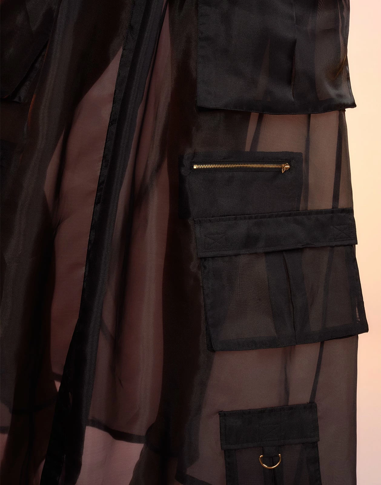 CYNTHIA ROWLEY Organza Cargo Skirt - Image 8