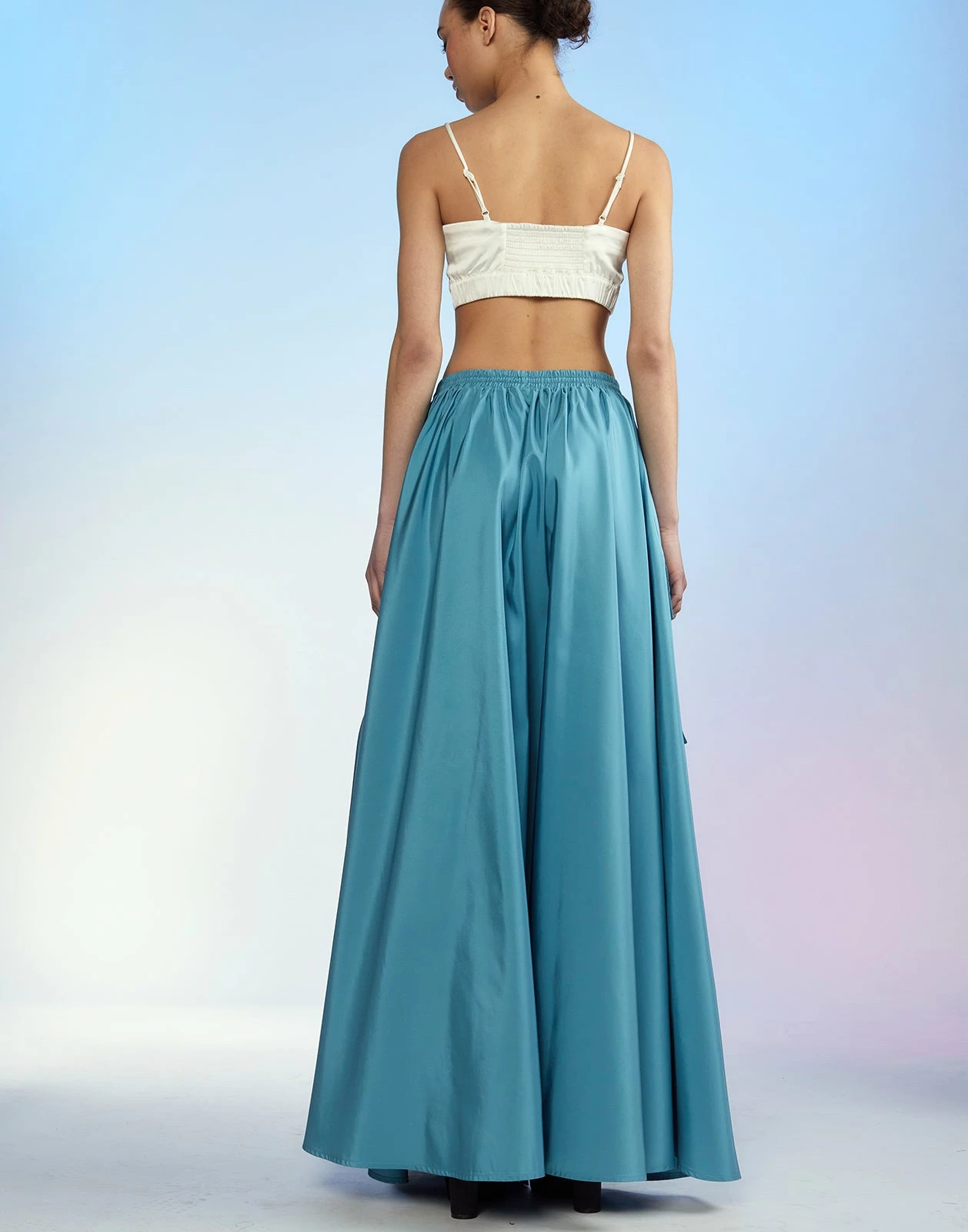 CYNTHIA ROWLEY Taffeta Cargo Skirt - Image 6