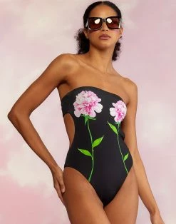 CYNTHIA ROWLEY Freya Strapless Swimsuit