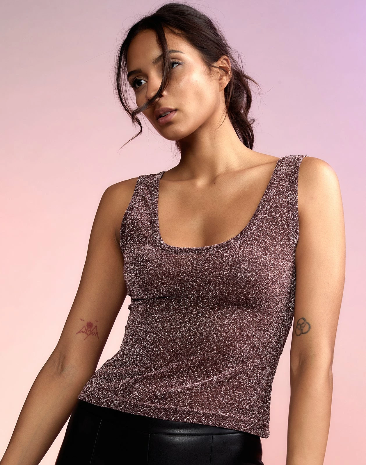 CYNTHIA ROWLEY Glitter Tank - Image 3