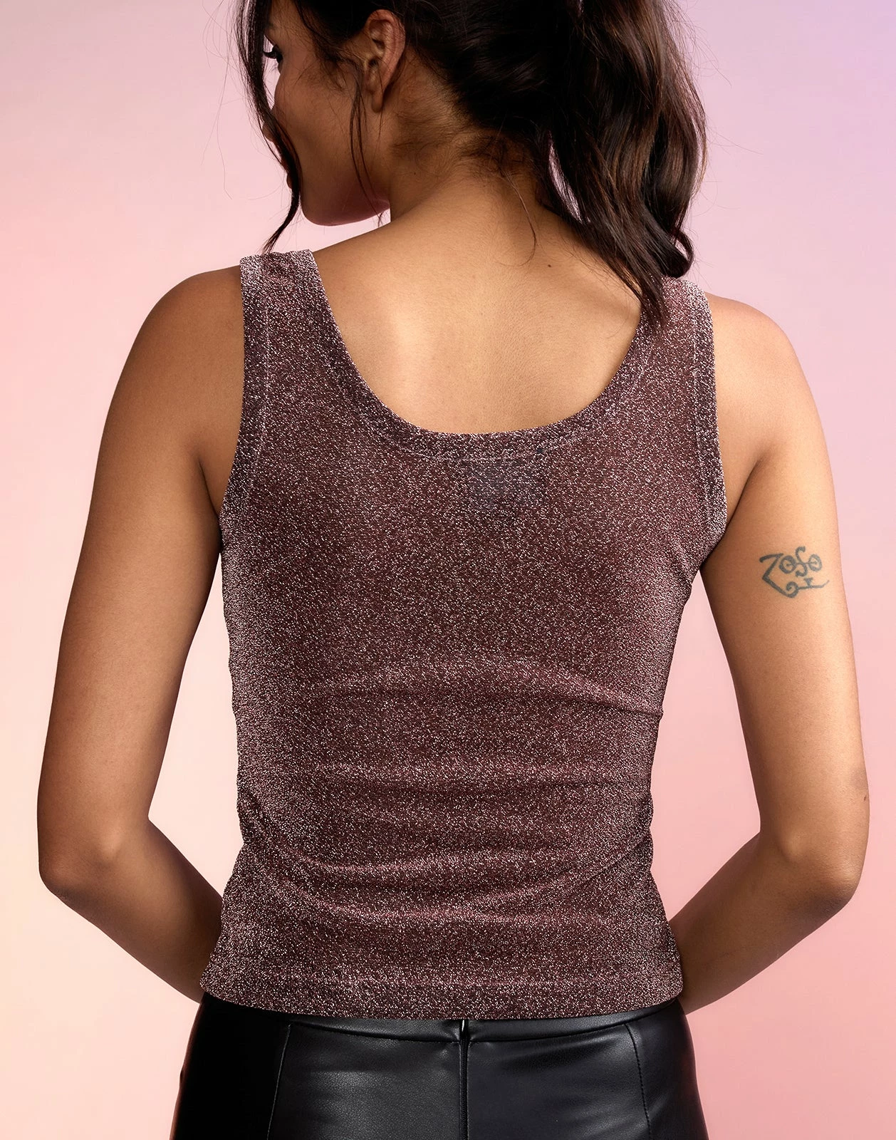 CYNTHIA ROWLEY Glitter Tank - Image 4